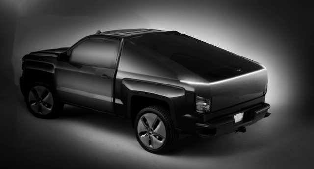 Modélisation d'un pick-up Tesla avec un gros travail aéro sur l'arrière // Source : Reddit Modélisation d'un pick-up Tesla avec un gros travail aéro sur l'arrière // Source : Reddit