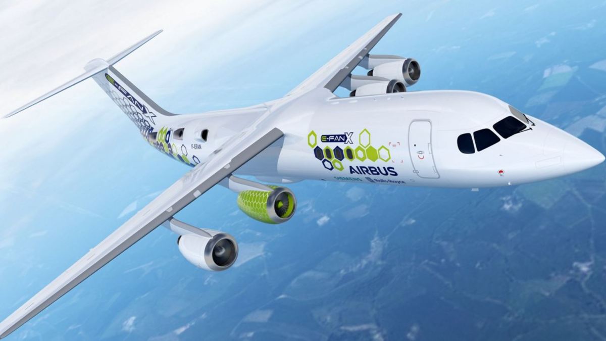 Le Airbus E-Fan X // Source : Airbus Le Airbus E-Fan X // Source : Airbus