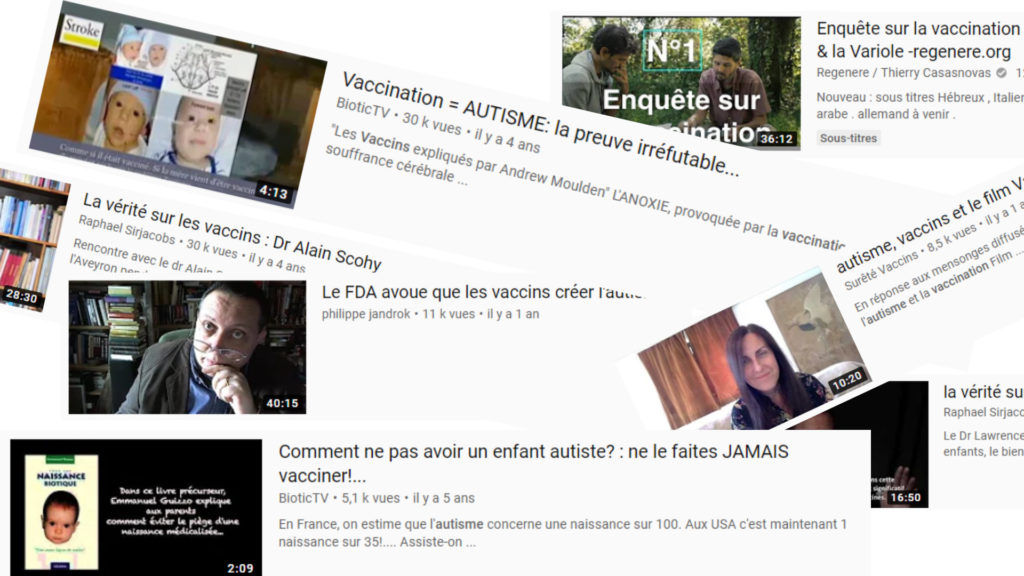 Captures d'écran de résultats de recherche YouTube. // Source : Captures d'écran YouTube / Numerama Captures d'écran de résultats de recherche YouTube. // Source : Captures d'écran YouTube / Numerama
