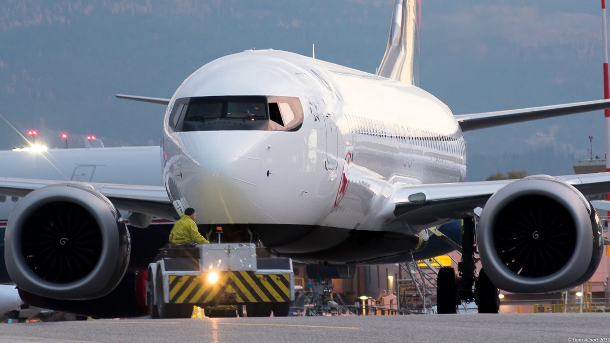 Avion Boeing 737 MAX. // Source : Liam Allport Avion Boeing 737 MAX. // Source : Liam Allport