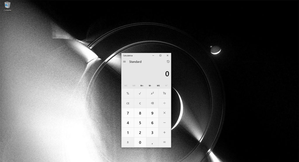 La calculatrice sous Windows 10. La calculatrice sous Windows 10.