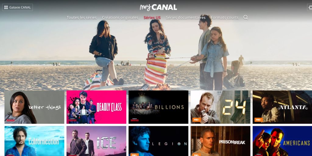 Les séries étrangères sur Canal+ Séries // Source : Canal+ Séries