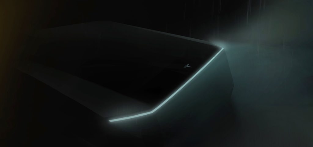 Tesla teaser pickup électrique // Source : Twitter Elon Musk Tesla teaser pickup électrique // Source : Twitter Elon Musk