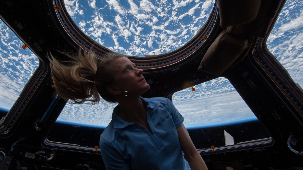 Une astronaute dans l'ISS. // Source : Pxhere/CC0 Domaine public (photo recadrée) Une astronaute dans l'ISS. // Source : Pxhere/CC0 Domaine public (photo recadrée)