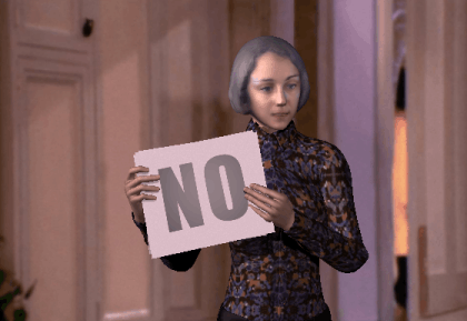 Marie, rédactrice en chef adjointe de Numerama, quand elle refuse nos sujets nuls // Source : Numerama