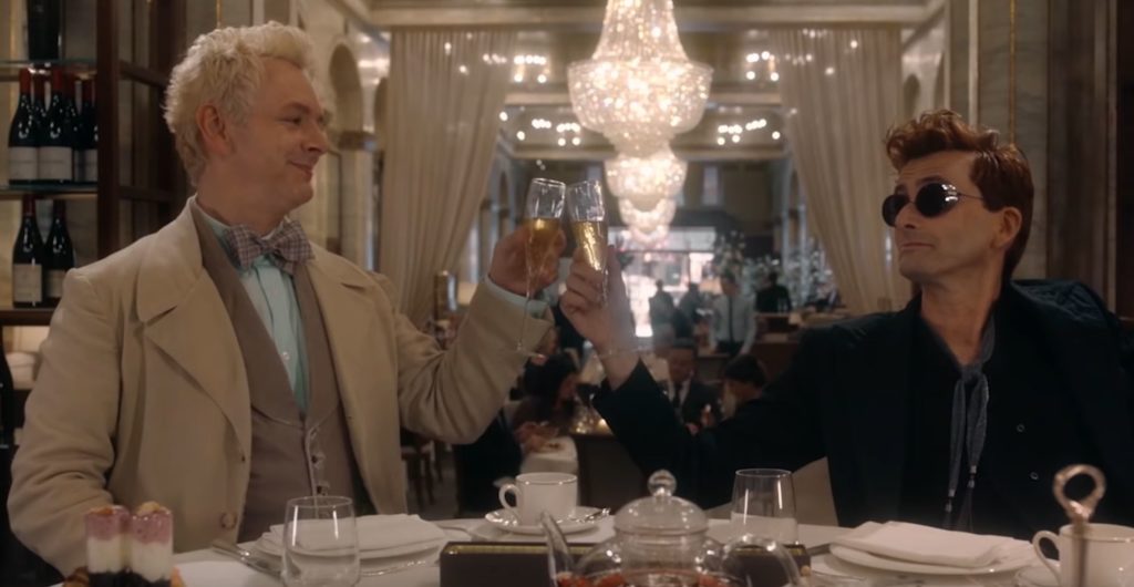 Ange et démon // Source : Youtube/Good Omens Ange et démon // Source : Youtube/Good Omens