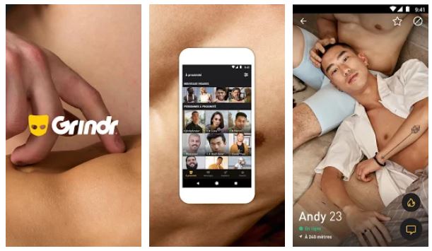 L'application Grindr // Source : Grindr L'application Grindr // Source : Grindr