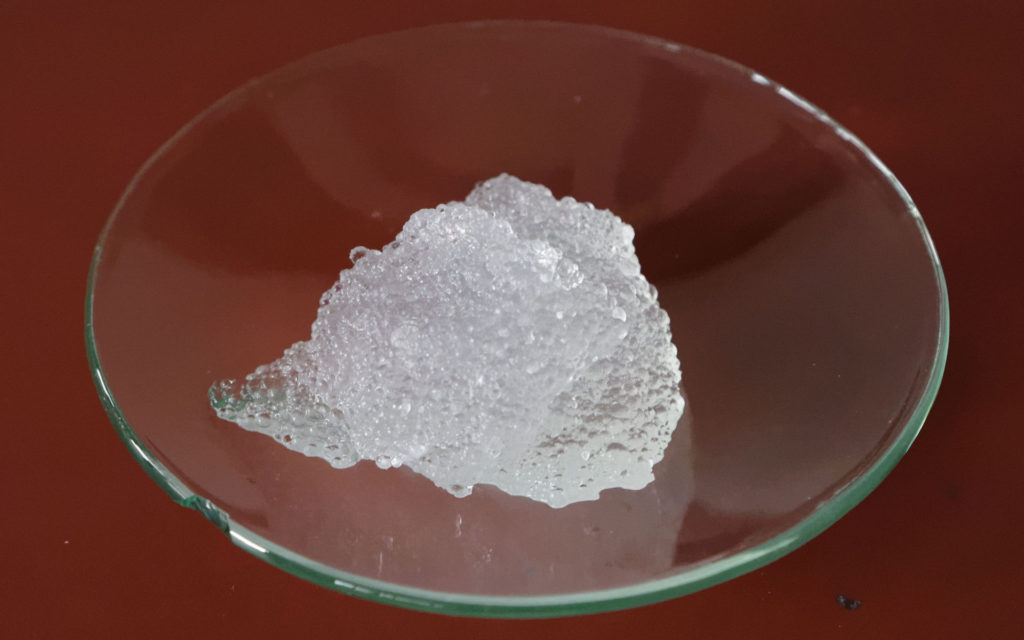 De l'hydrogel. // Source : Wikimedia/CC/Petra Klawikowski (photo recadrée)