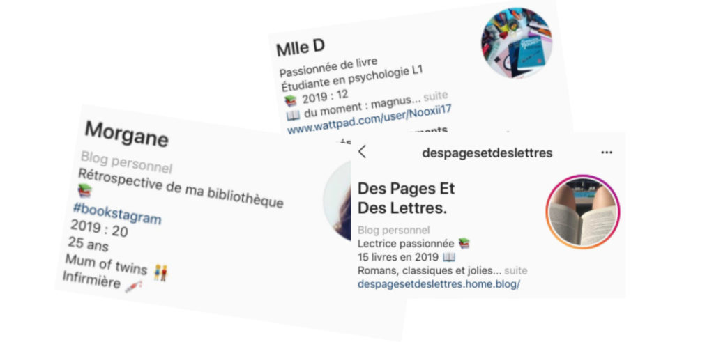 Captures d'écran Instagram Captures d'écran Instagram
