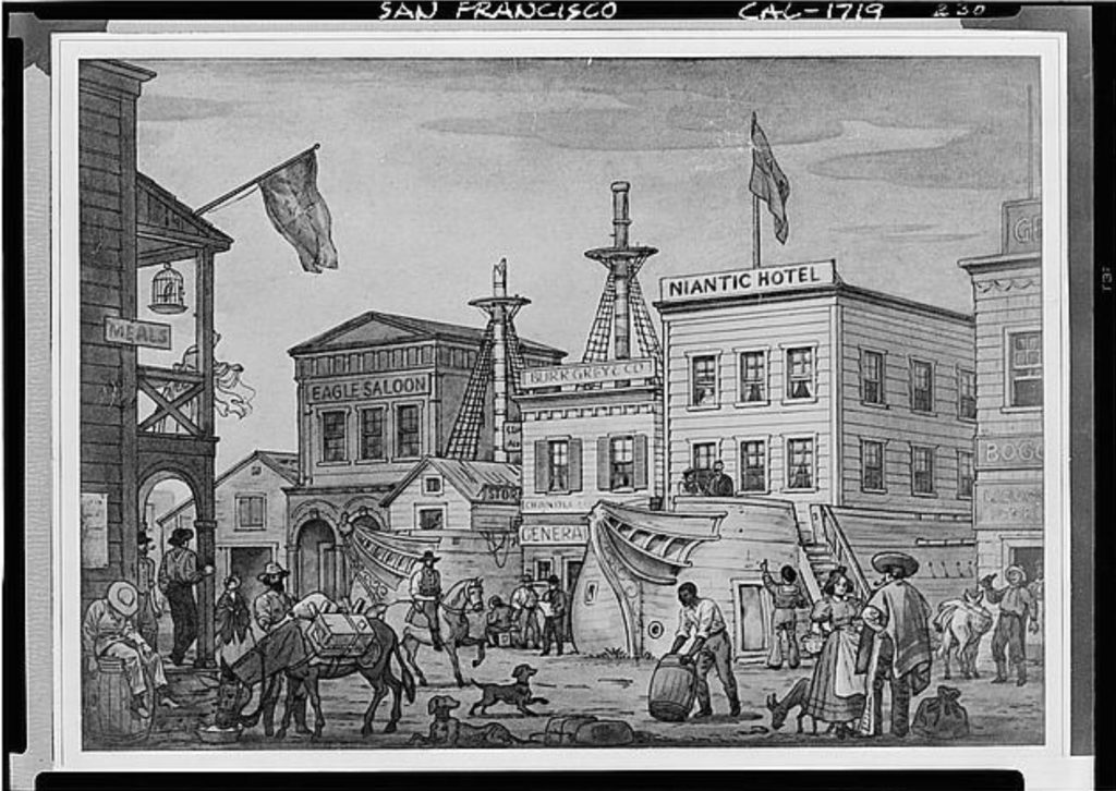L'hôtel Niantic en 1850 // Source : Library of Congress L'hôtel Niantic en 1850 // Source : Library of Congress