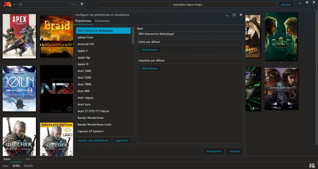 Il est possible d'installer des émulateurs sur Playnite. // Source : Playnite Il est possible d'installer des émulateurs sur Playnite. // Source : Playnite