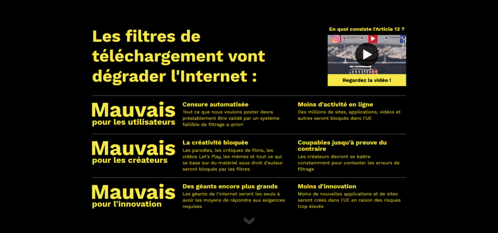 Pledge 2019 Contre l'Article 13 Pledge 2019 Contre l'Article 13
