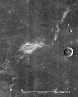 Le Reiner Gamma. // Source : Flickr/CC/NASA LRO WAC science team Le Reiner Gamma. // Source : Flickr/CC/NASA LRO WAC science team