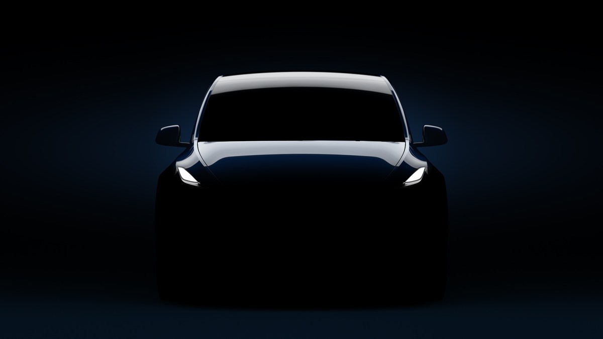 Teaser Tesla Model Y // Source : Tesla (via Electrek) Teaser Tesla Model Y // Source : Tesla (via Electrek)