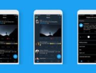 Twitter application nuit sombre