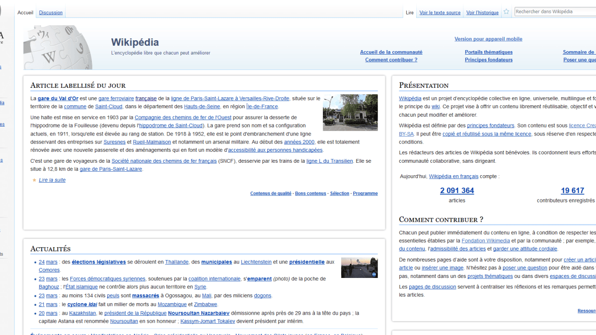 Wikipédia français Wikipédia français