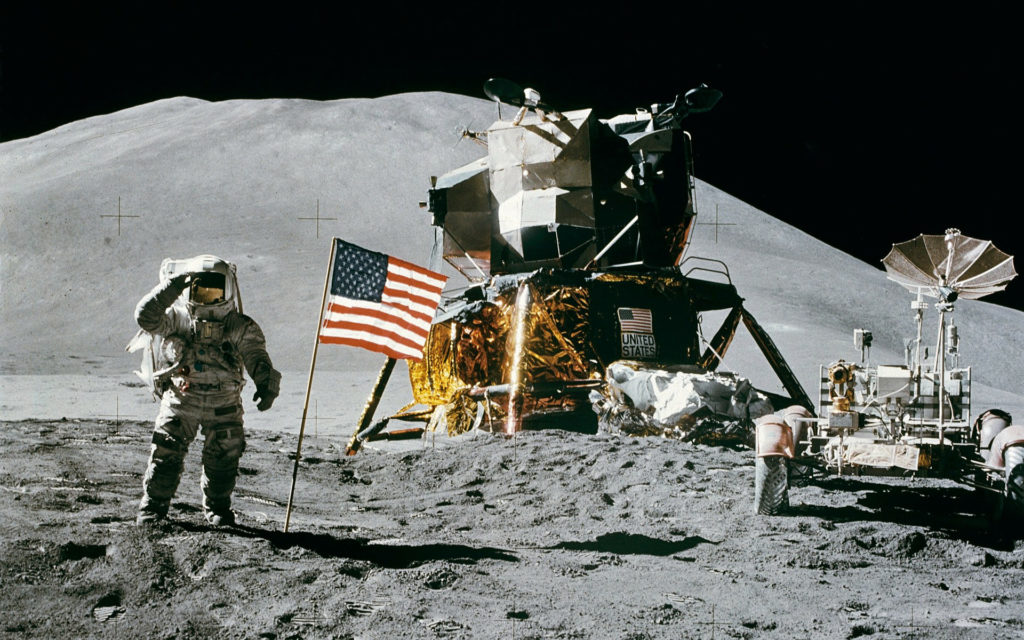 Les missions Apollo ont permis de connaître la température à la surface de la Lune. // Source : Pixabay (photo recadrée) Les missions Apollo ont permis de connaître la température à la surface de la Lune. // Source : Pixabay (photo recadrée)