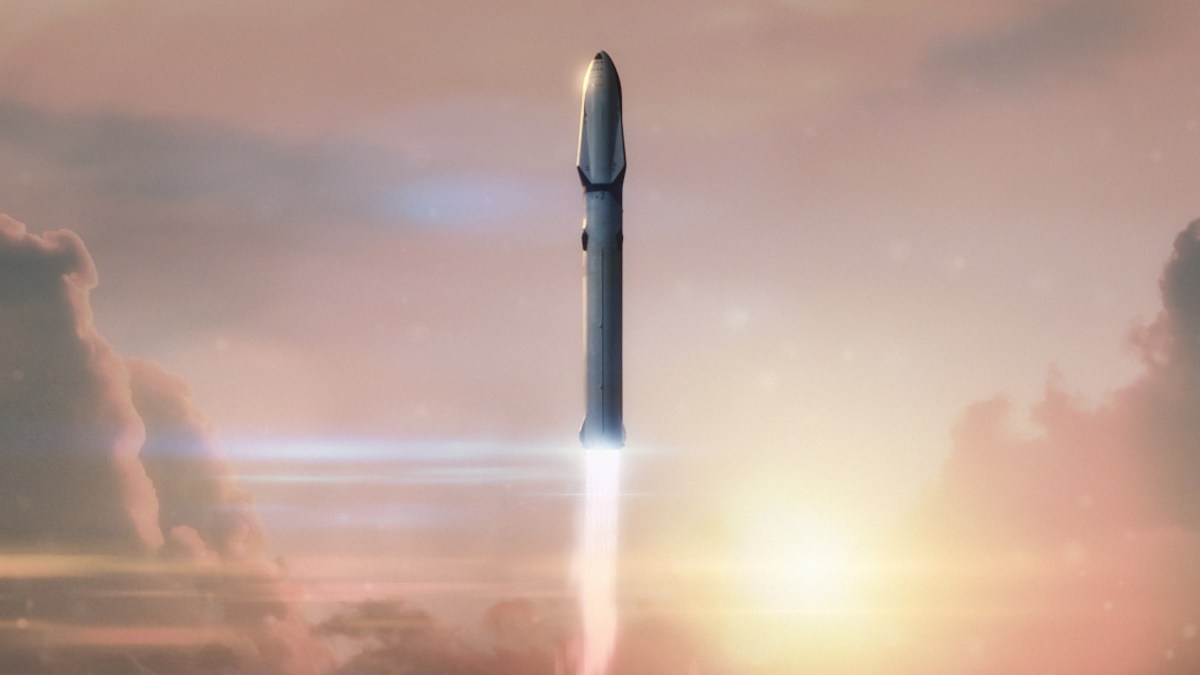 Rendu d'artiste de la BFR // Source : SpaceX Rendu d'artiste de la BFR // Source : SpaceX