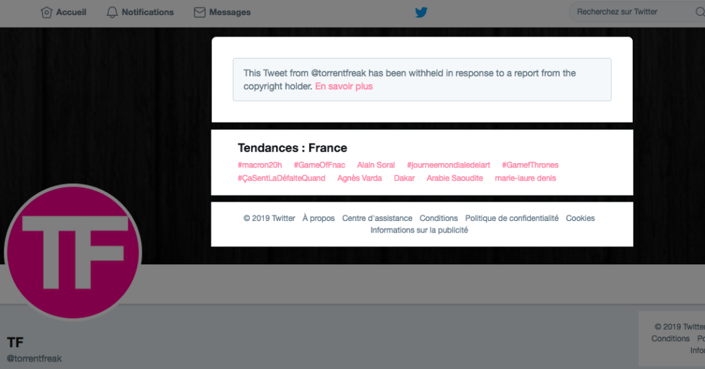 Twitter/torrentfreak Twitter/torrentfreak