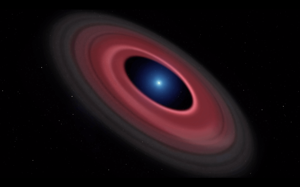 SDSS J122859.93+104032.9, vue d'artiste // Source : ESO SDSS J122859.93+104032.9, vue d'artiste // Source : ESO