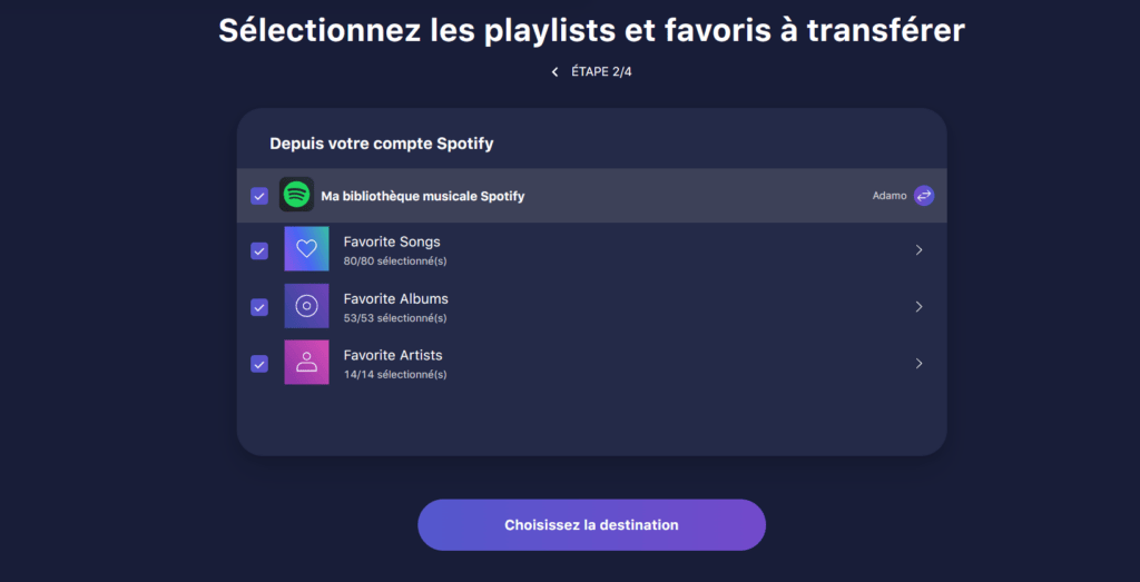 Transfert de playlist Spotify vers Youtube Music Transfert de playlist Spotify vers Youtube Music