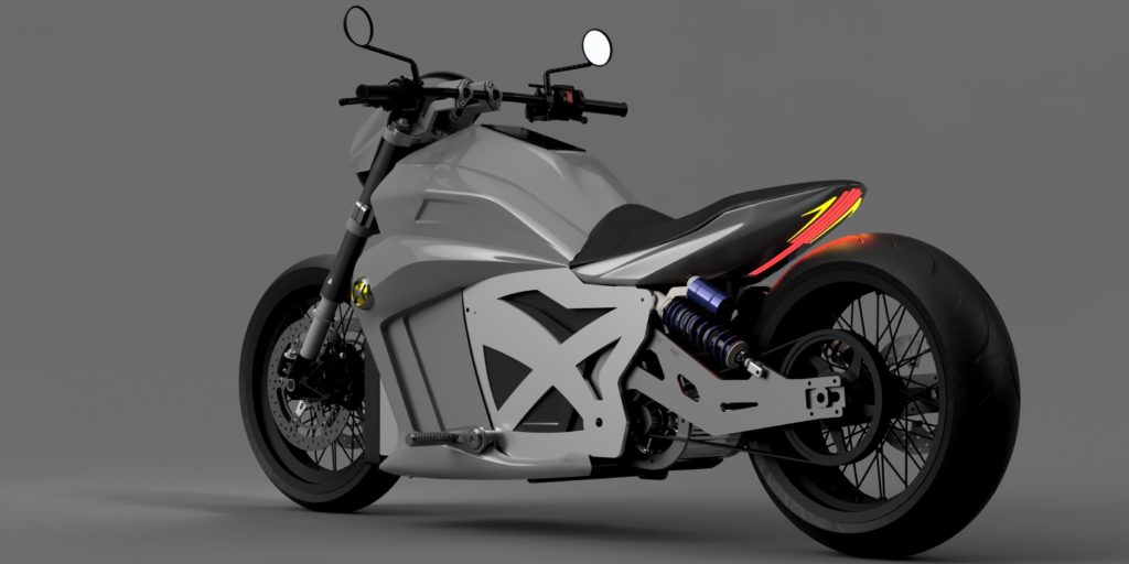 Moto électrique Evoke 6061 // Source : Evoke Motorcycles