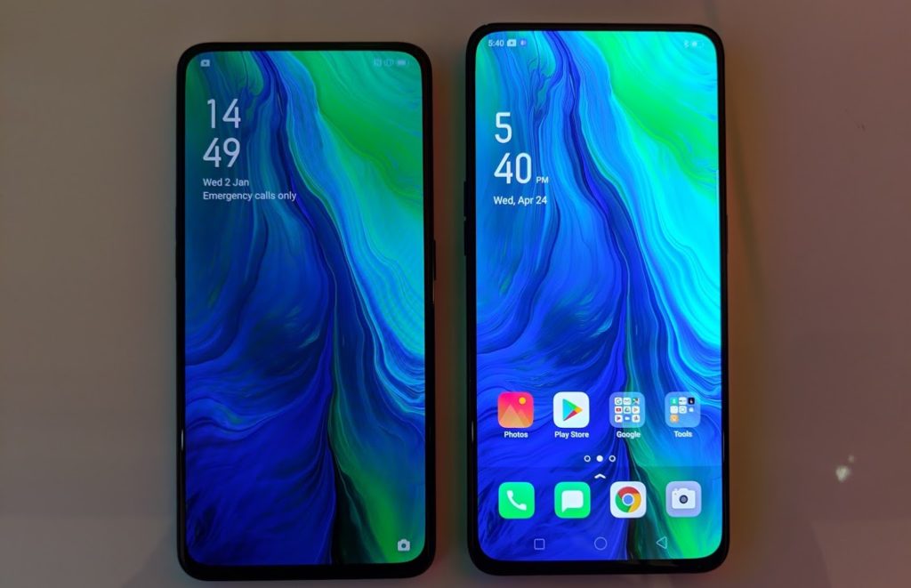 Les deux versions de l'Oppo Reno // Source : Numerama