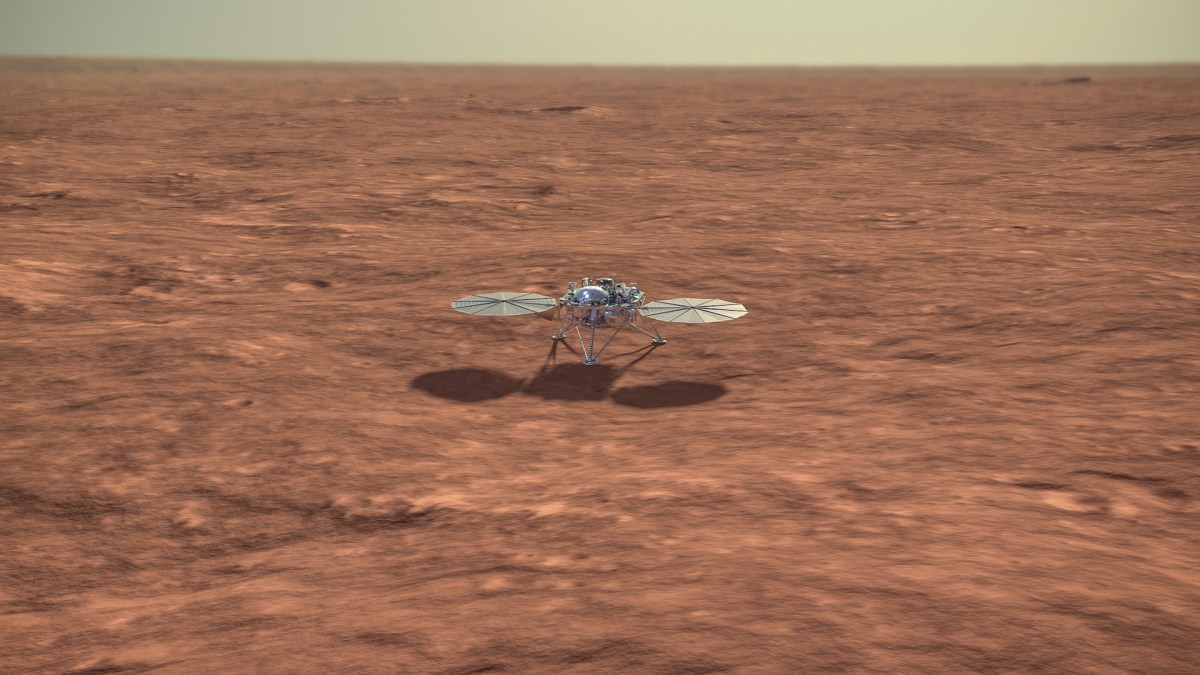 InSight sur Mars. // Source : Flickr/CC/Kevin Gill (photo recadrée) InSight sur Mars. // Source : Flickr/CC/Kevin Gill (photo recadrée)