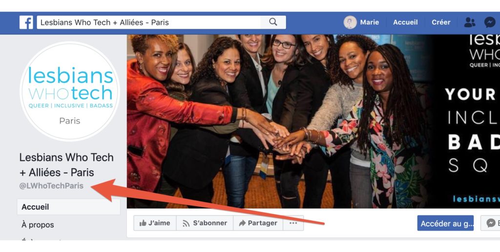La page d'accueil de Lesbians Who Tech // Source : Facebook La page d'accueil de Lesbians Who Tech // Source : Facebook