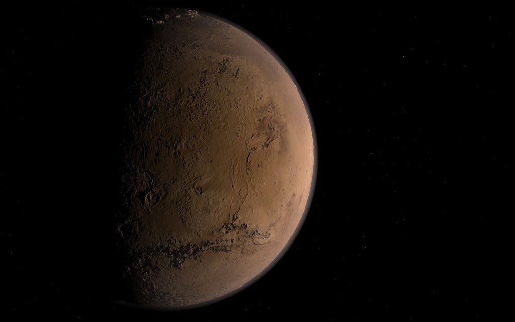 La planète Mars. // Source : Pixabay (photo recadrée) La planète Mars. // Source : Pixabay (photo recadrée)