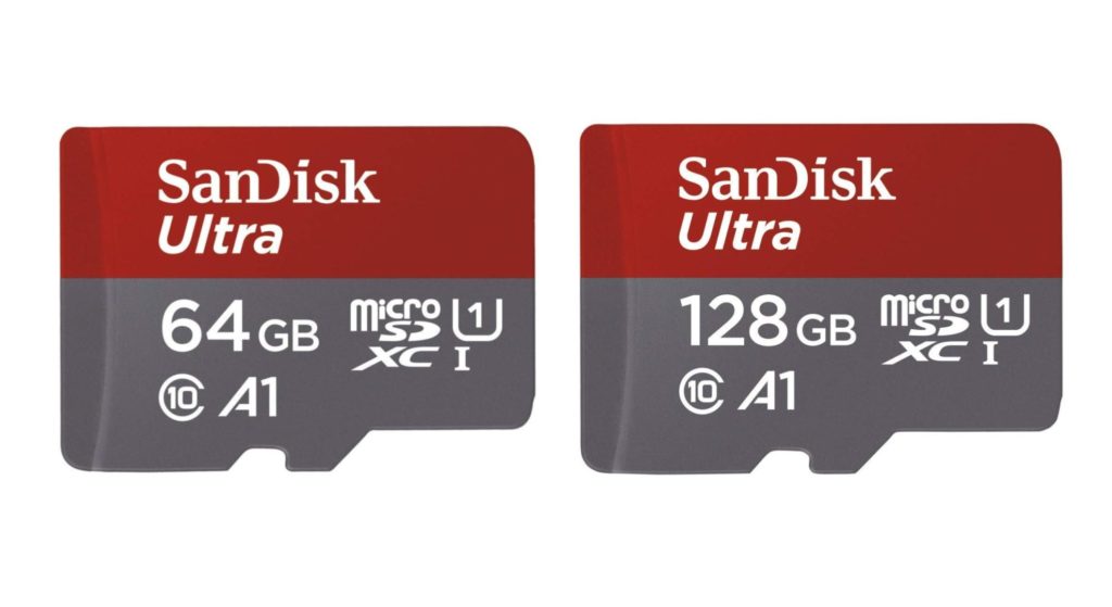 micro SD SanDisk Ultra 64 et 128 Go micro SD SanDisk Ultra 64 et 128 Go