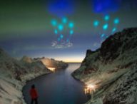 Le ciel photographié en Norvège le 8 avril 2019. // Source : Yang Sutie (photo recadrée)