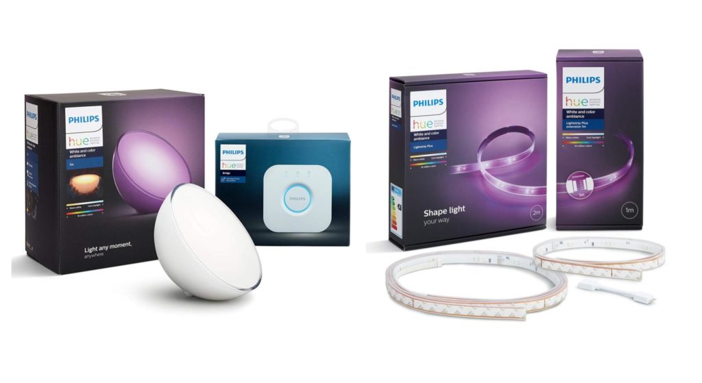Philips Hue Go et Lightstrip Philips Hue Go et Lightstrip