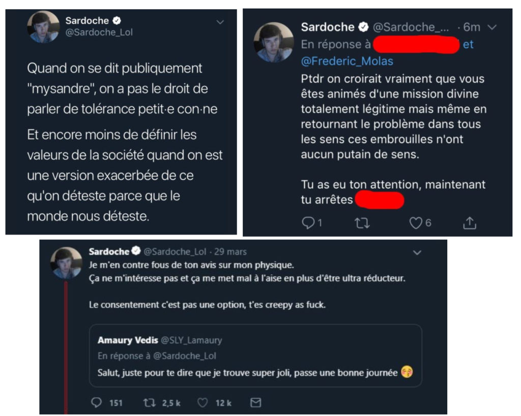 Captures d'écran Twitter / Numerama / Gourous toxiques Captures d'écran Twitter / Numerama / Gourous toxiques