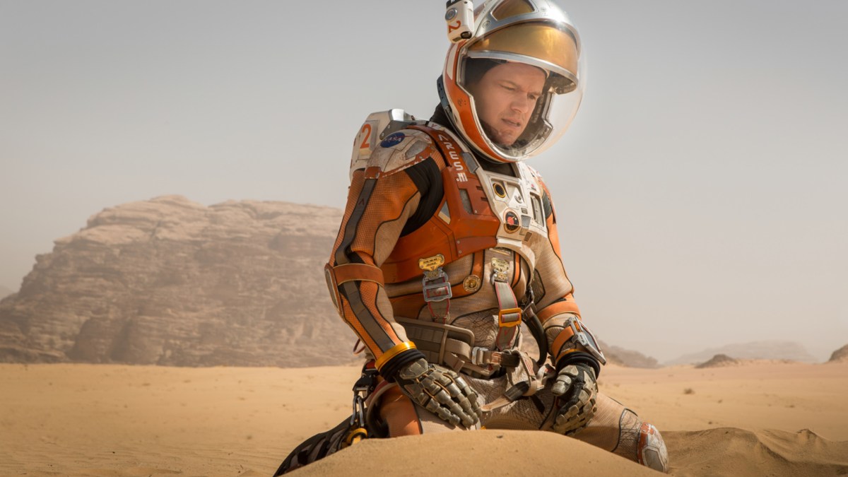 Matt Damon, dans le film Seul sur Mars. // Source : Twentieth Century Fox Matt Damon, dans le film Seul sur Mars. // Source : Twentieth Century Fox