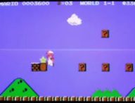 La version Commodore 64 de Super Mario Bros. // Source : Youtube/Strider Hiryu