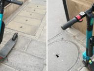 Trottinette Wind à Paris.  // Source : Léopold Maçon