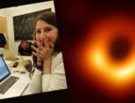 Katie Bouman, la scientifique derrière l'algorithme qui a reconstitué la photo du trou noir. // Source : EHT Collaboration/Katie Bouman via Facebook, montage Numerama