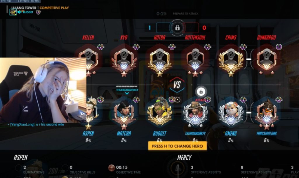 La « blague » de Zhang Zhihao. // Source : Twitch/Aspen