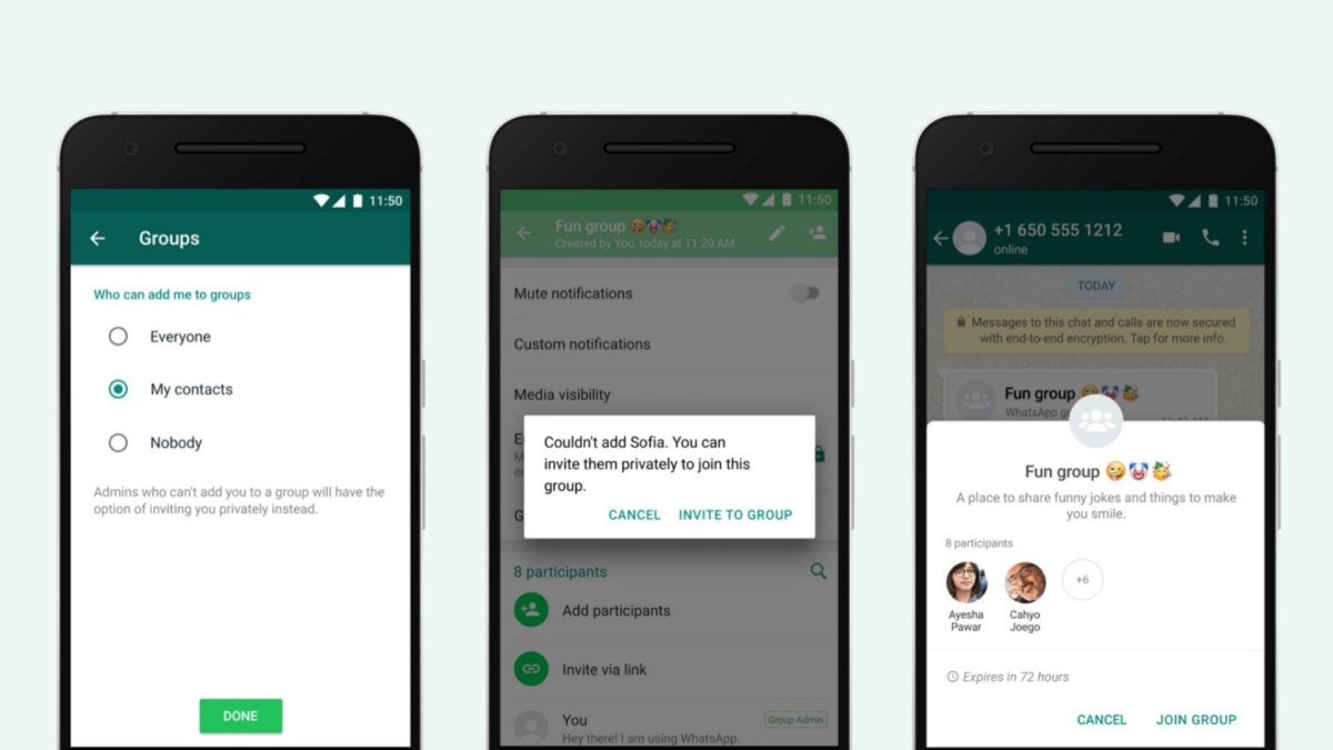 La nouvelle option de WhatsApp. // Source : WhatsApp La nouvelle option de WhatsApp. // Source : WhatsApp