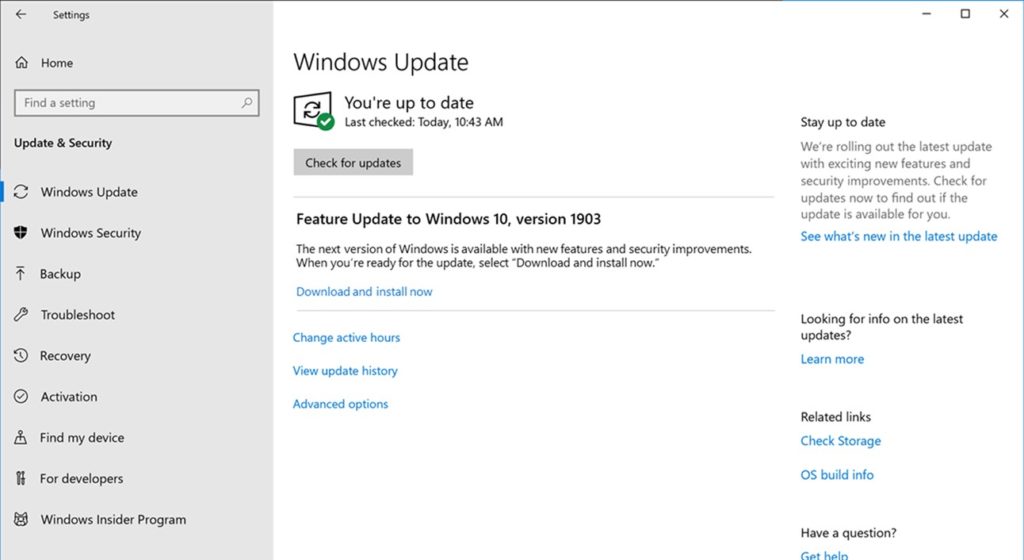 Windows 10 May 2019 Update Windows 10 May 2019 Update