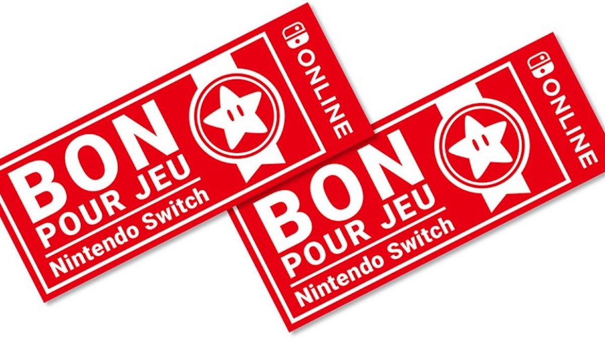 Bons pour jeux Nintendo Switch // Source : Nintendo Bons pour jeux Nintendo Switch // Source : Nintendo