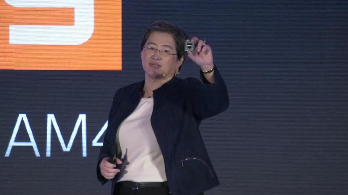 CPU AMD Ryzen 3e génération // Source : Twitter AMD CPU AMD Ryzen 3e génération // Source : Twitter AMD