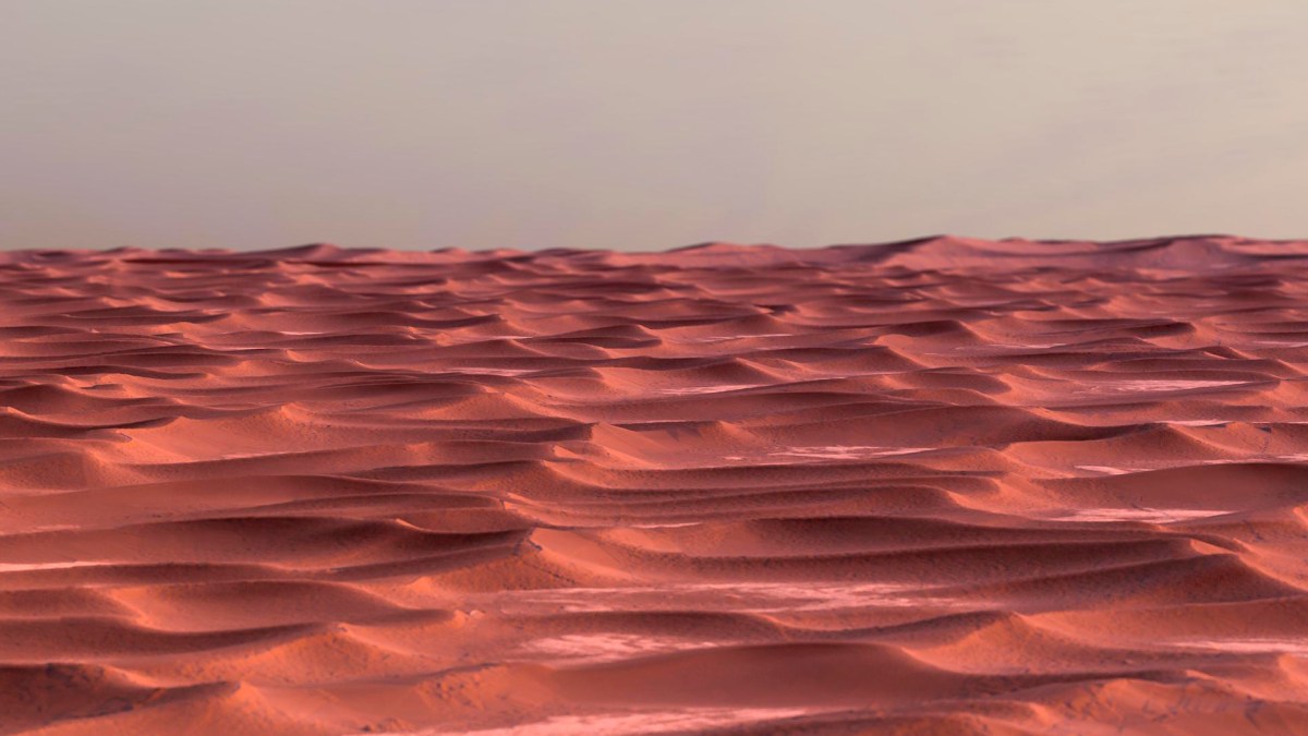 La dune Olympia Undae sur Mars. // Source : Flickr/CC/Kevin Gill (photo recadrée) La dune Olympia Undae sur Mars. // Source : Flickr/CC/Kevin Gill (photo recadrée)