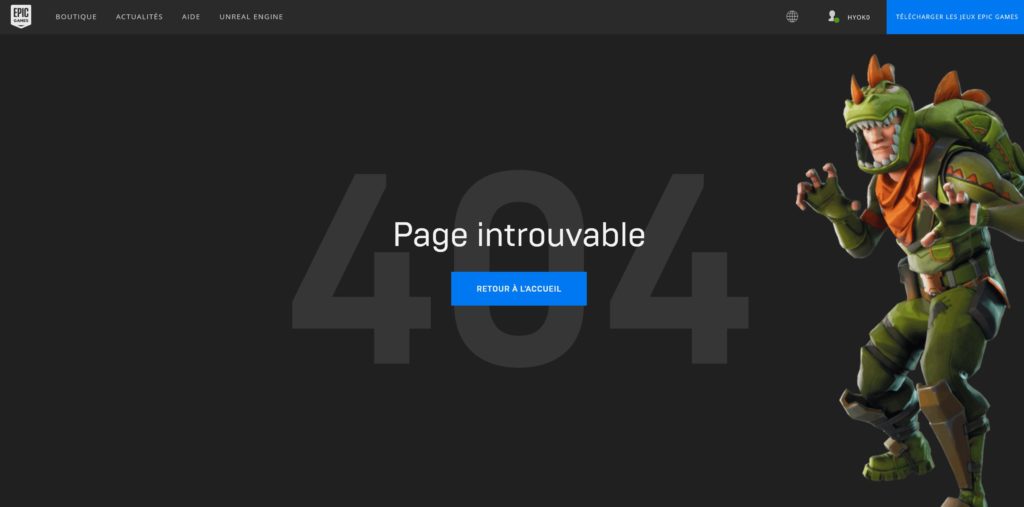 Les liens menant aux jeux des deux studios affichent désormais l'erreur 404. // Source : Epic Games Store Les liens menant aux jeux des deux studios affichent désormais l'erreur 404. // Source : Epic Games Store