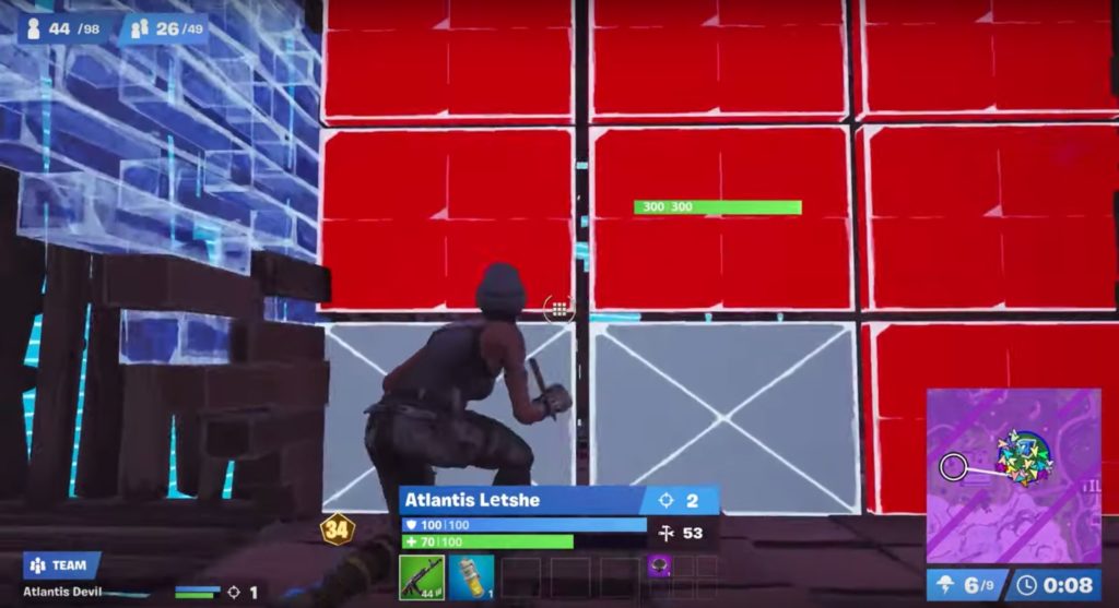Un joueur édite un mur // Source : YouTube/Fortnite Un joueur édite un mur // Source : YouTube/Fortnite