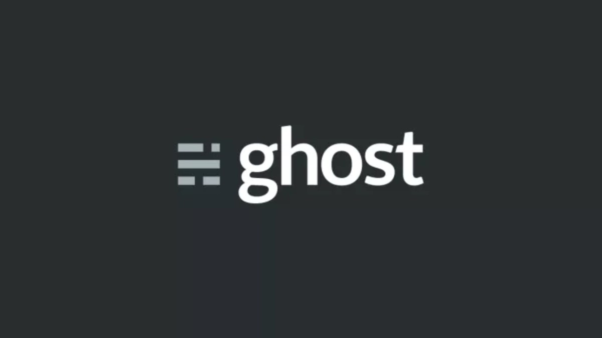 Le logo de Ghost. // Source : Ghost Le logo de Ghost. // Source : Ghost