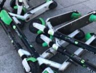 Des trottinettes Lime dans la rue à Paris // Source : Marie Turcan pour Numerama