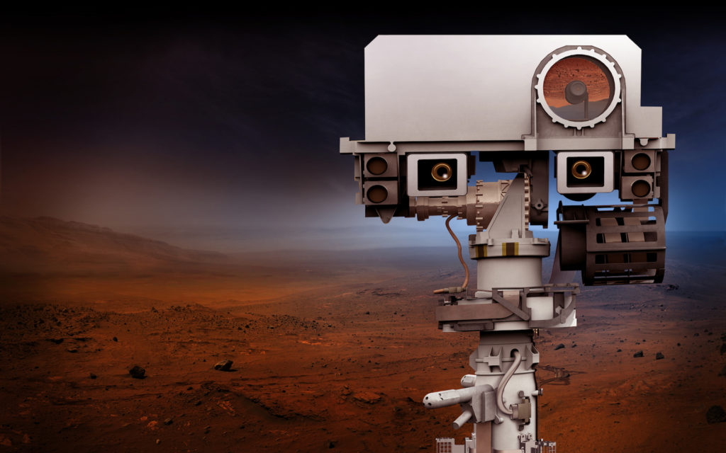 Le rover de la mission Mars 2020. // Source : Wikimedia/CC/Nasa (photo recadrée) Le rover de la mission Mars 2020. // Source : Wikimedia/CC/Nasa (photo recadrée)