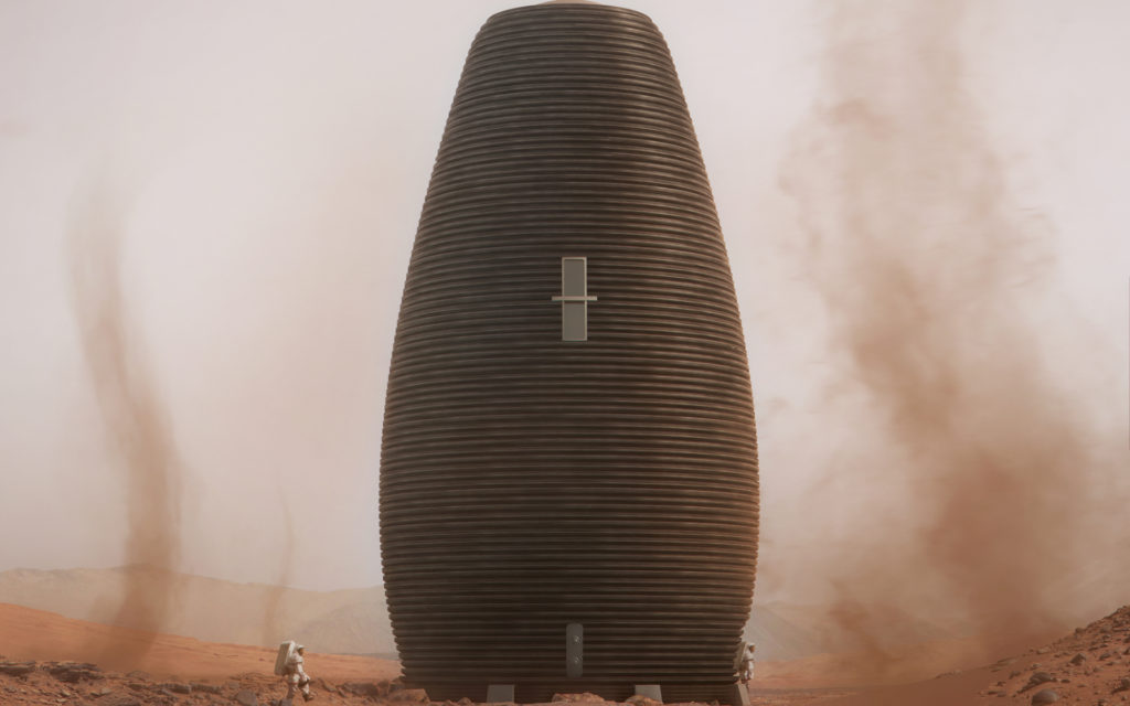 La base martienne Marsha. // Source : Nasa/AI Space Factory La base martienne Marsha. // Source : Nasa/AI Space Factory